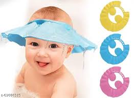 Tear-Free Baby Shower Cap (Pack of 5) – Adjustable, Soft & Fun Bath Time Essential! 👶🛁